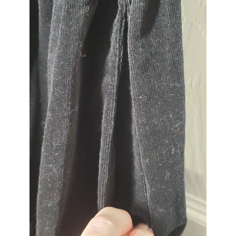 Draper James RSVP Women’s Black Velvet Dress Size Large L Tie Waist 97% Cotton - Picture 11 of 12